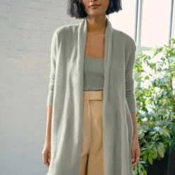 White + Warren Essential Cashmere Trapeze Cardigan Cardigans