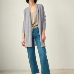 White + Warren Summer Staples Essential Cashmere Trapeze Cardigan
