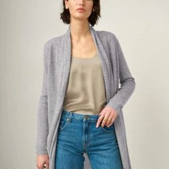 White + Warren Summer Staples Essential Cashmere Trapeze Cardigan