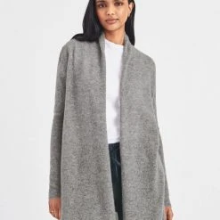 White + Warren Summer Staples Essential Cashmere Trapeze Cardigan