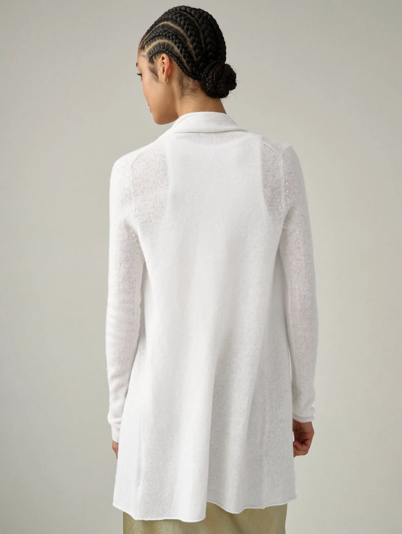 White + Warren Essential Cashmere Trapeze Cardigan
