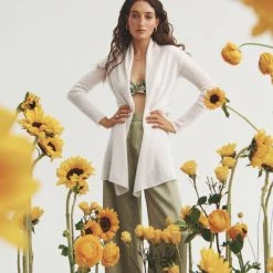 White + Warren Essential Cashmere Trapeze Cardigan