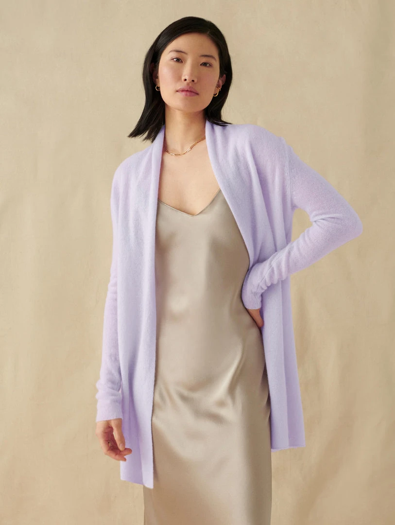 White + Warren Essential Cashmere Trapeze Cardigan