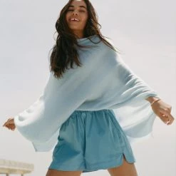 White + Warren Cashmere Two Way Angled Topper Summer Staples