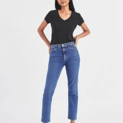 White + Warren Cotton Modal V Neck Tee