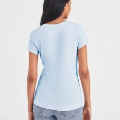 White + Warren Cotton Modal V Neck Tee