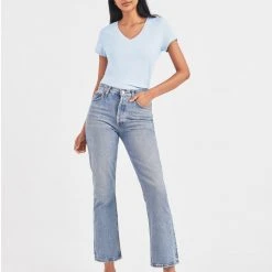 White + Warren Cotton Modal V Neck Tee