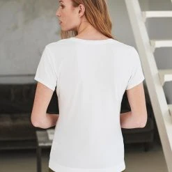 White + Warren Cotton Modal V Neck Tee Tops + Tees