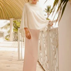 White + Warren Linen Blend Two Way Angled Topper