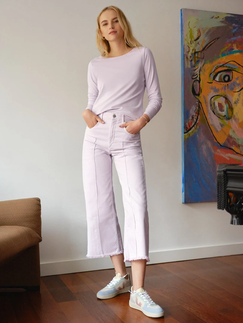 White + Warren Cotton Modal Boatneck Tee