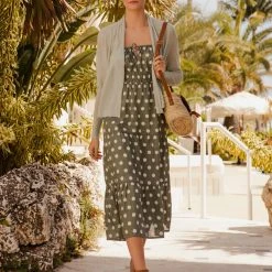 White + Warren Linen Blend Cropped Open Cardigan Vacation Wardrobe