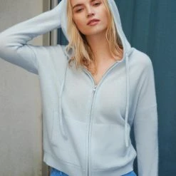 White + Warren Cardigans Cashmere Zip Up Hoodie