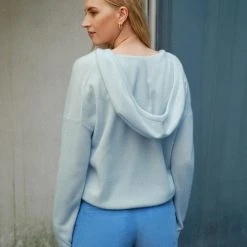 White + Warren Cardigans Cashmere Zip Up Hoodie