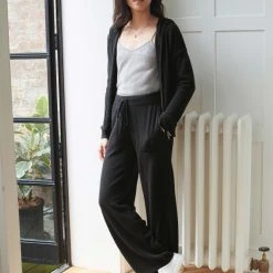 White + Warren Almost Gone Cashmere Zip Up Hoodie