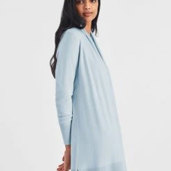 White + Warren Cotton Long Open Cardigan