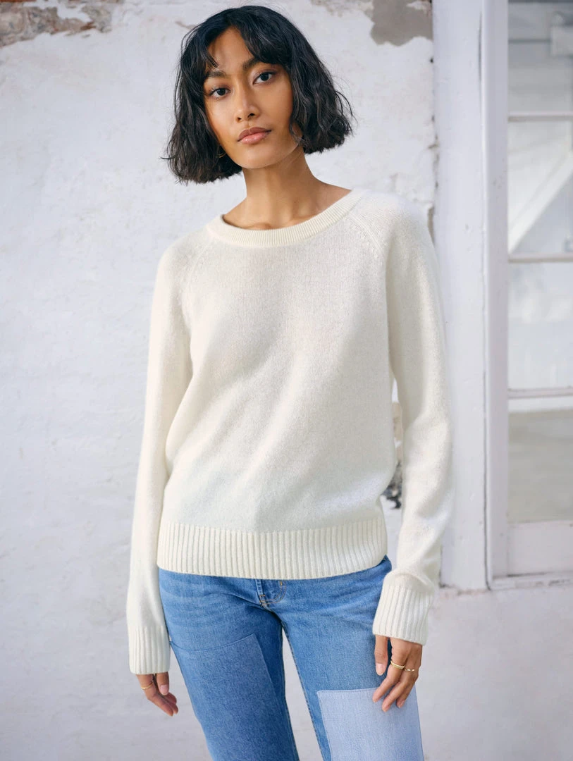 White + Warren Cashmere Sweatshirt
