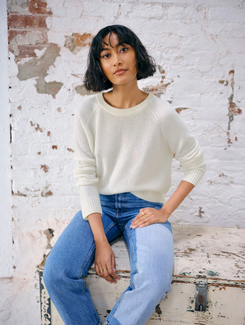 White + Warren Cashmere Sweatshirt