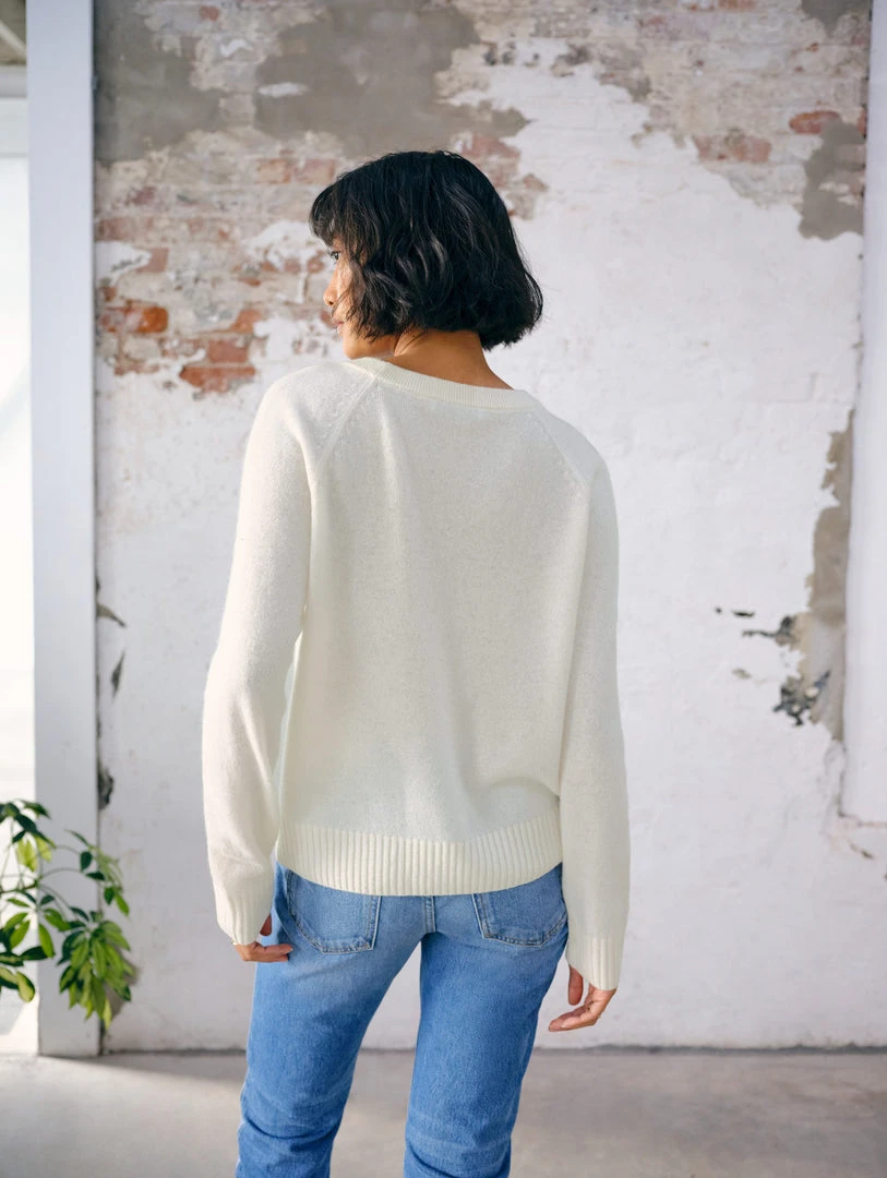White + Warren Cashmere Sweatshirt