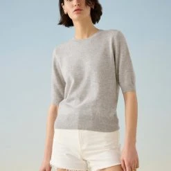 White + Warren Essential Cashmere Tee Celebration Shop