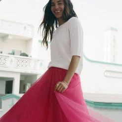 White + Warren Summer Staples Essential Cashmere Tee