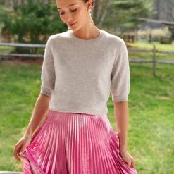 White + Warren Essential Cashmere Tee Celebration Shop