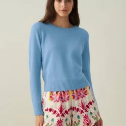 White + Warren The New Twinset Essential Cashmere Shrunken Crewneck