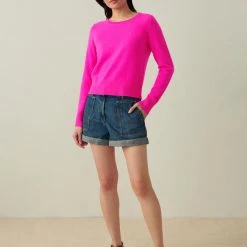 White + Warren Essential Cashmere Shrunken Crewneck The New Twinset