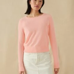 White + Warren Essential Cashmere Shrunken Crewneck
