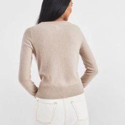 White + Warren Sweaters Essential Cashmere Shrunken Crewneck
