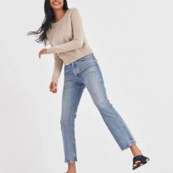 White + Warren Sweaters Essential Cashmere Shrunken Crewneck