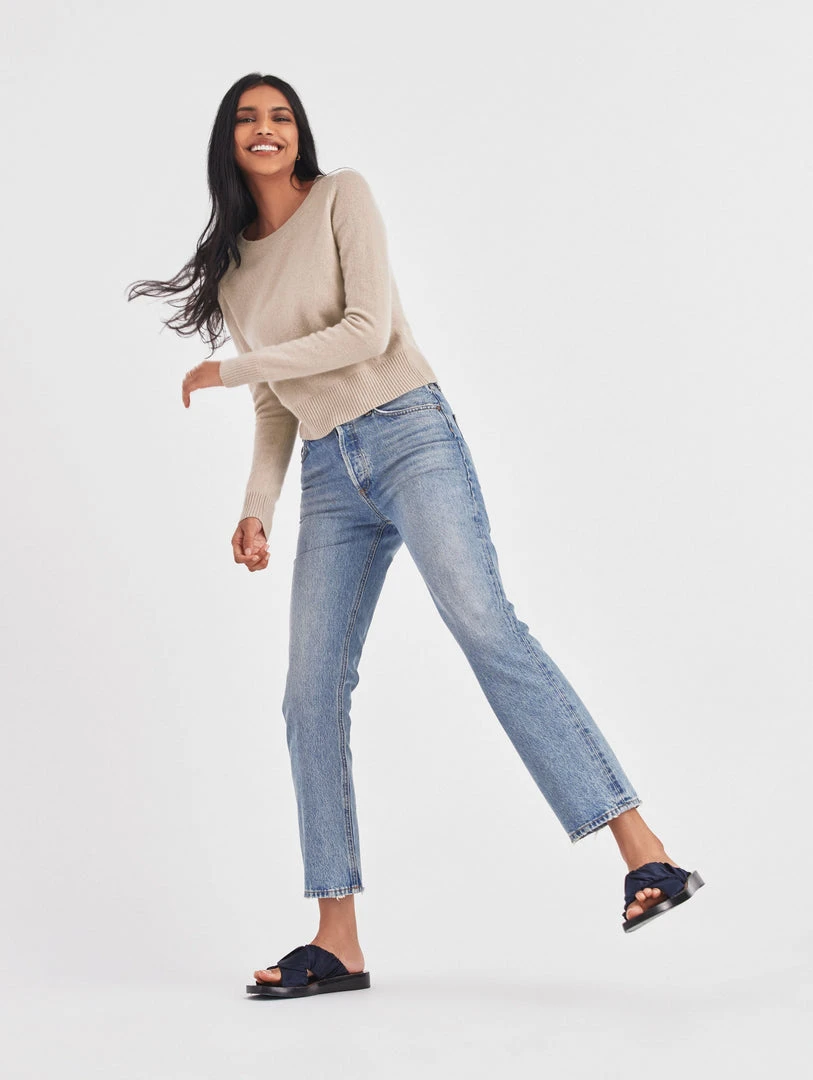 White + Warren Sweaters Essential Cashmere Shrunken Crewneck