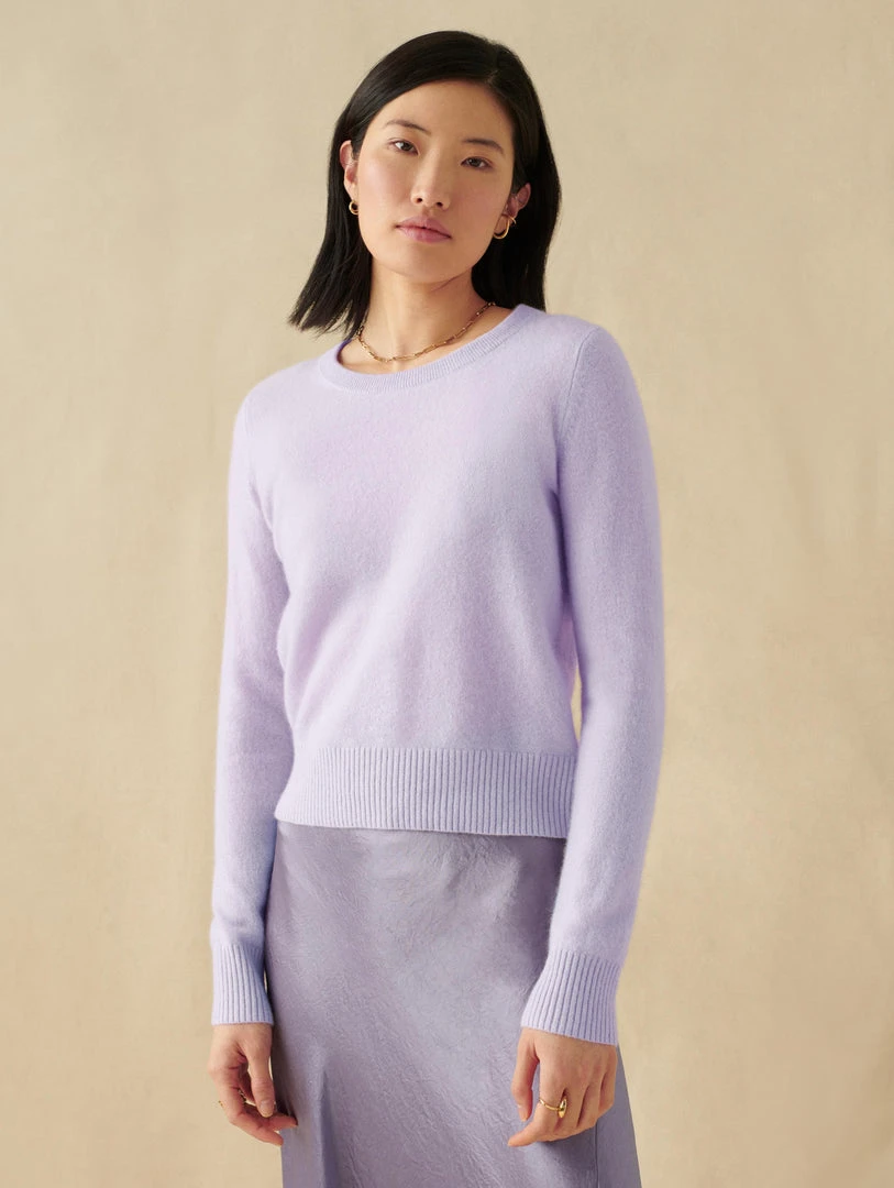 White + Warren Essential Cashmere Shrunken Crewneck Best-Sellers