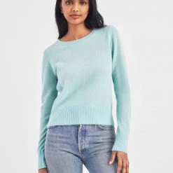 White + Warren Essential Cashmere Shrunken Crewneck