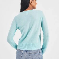 White + Warren Essential Cashmere Shrunken Crewneck