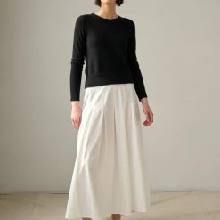 White + Warren Best-Sellers Essential Cashmere Shrunken Crewneck