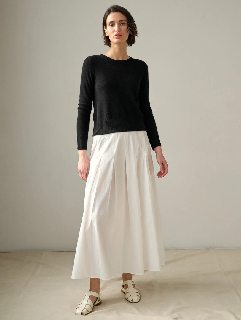 White + Warren Best-Sellers Essential Cashmere Shrunken Crewneck