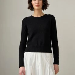 White + Warren Best-Sellers Essential Cashmere Shrunken Crewneck