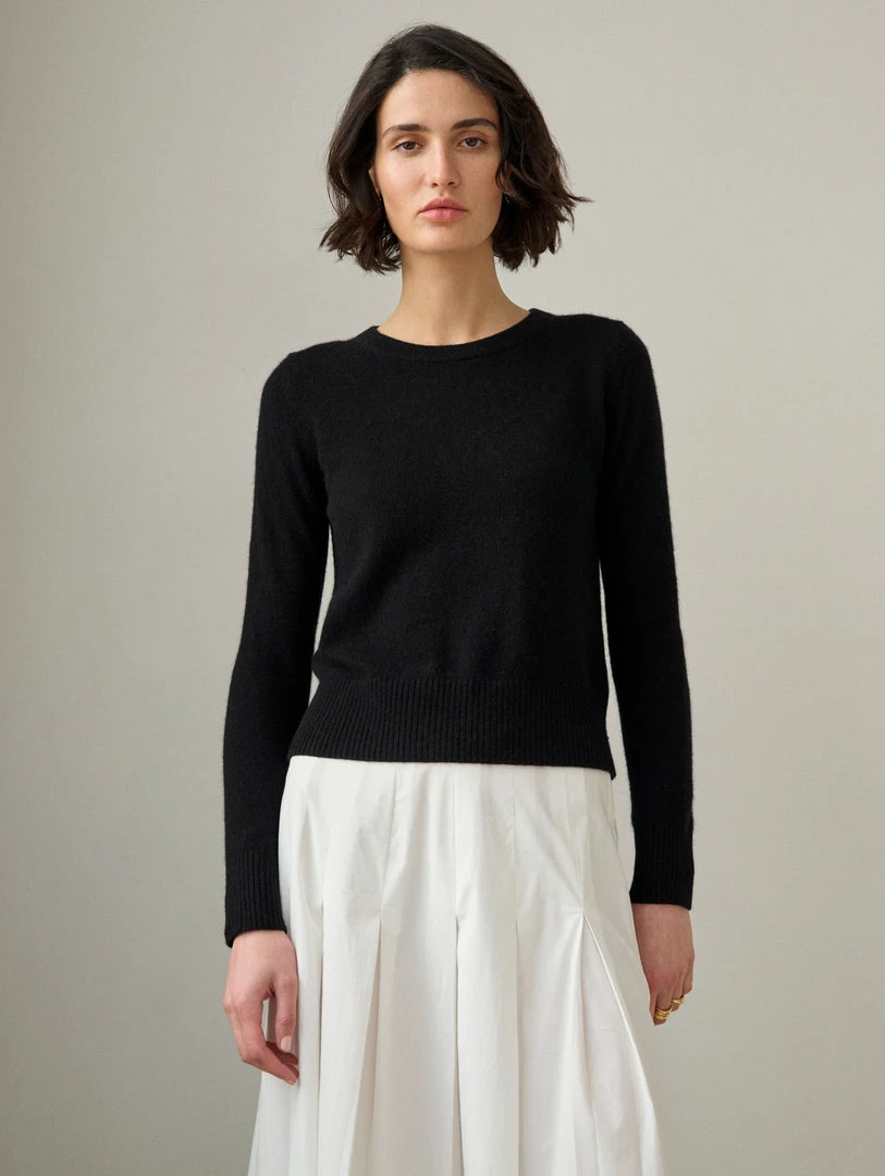 White + Warren Best-Sellers Essential Cashmere Shrunken Crewneck