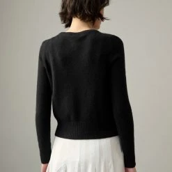 White + Warren Best-Sellers Essential Cashmere Shrunken Crewneck