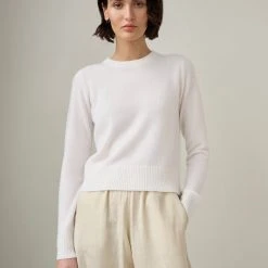 White + Warren Essential Cashmere Shrunken Crewneck Best-Sellers
