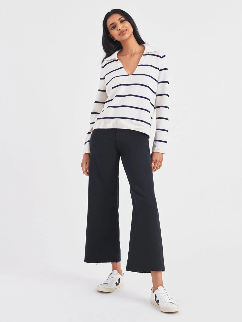 White + Warren Cotton Long Sleeve Polo