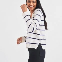 White + Warren Cotton Long Sleeve Polo