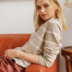 White + Warren Pattern Shop Cotton Long Sleeve Polo