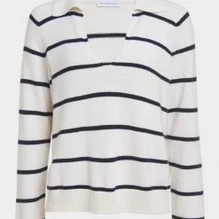 White + Warren Cotton Long Sleeve Polo