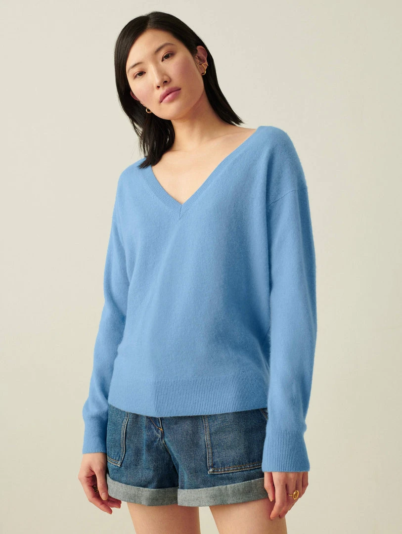 White + Warren Cashmere V Neck