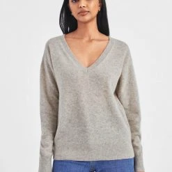 White + Warren Cashmere V Neck