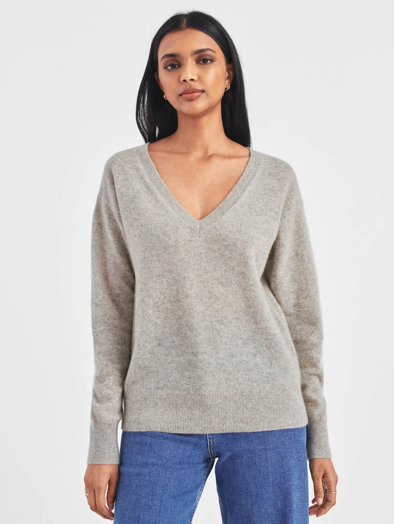 White + Warren Cashmere V Neck