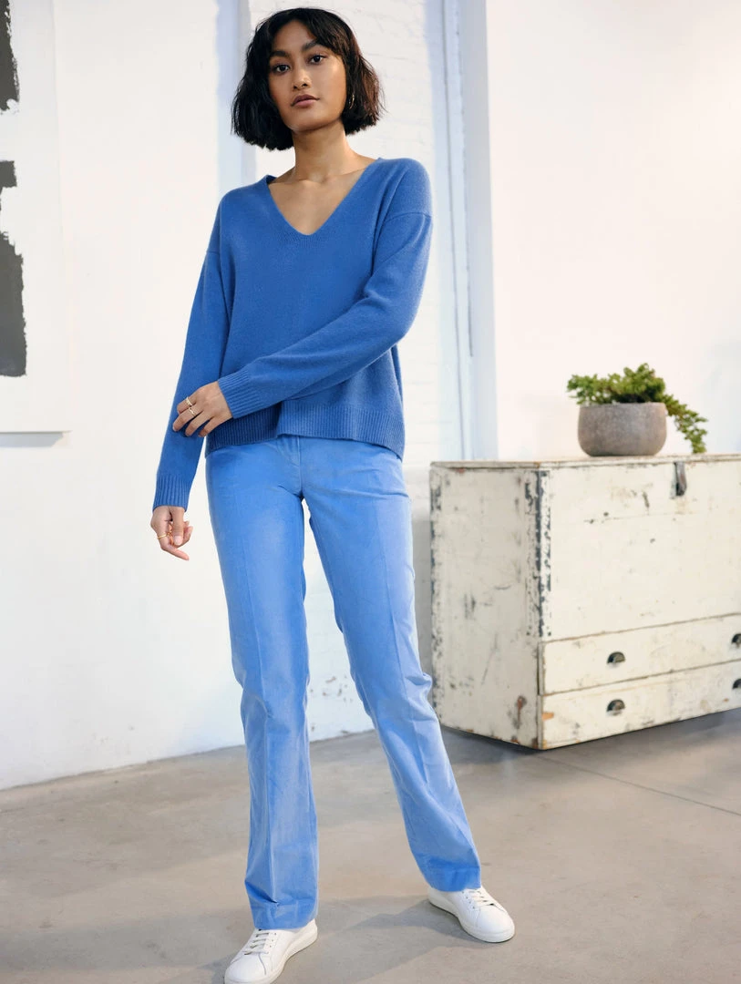 White + Warren Sweaters Cashmere Relaxed V Neck