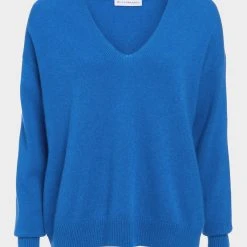 White + Warren Sweaters Cashmere Relaxed V Neck