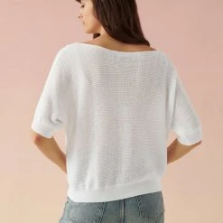 White + Warren Linen Off Shoulder Tee Best-Sellers